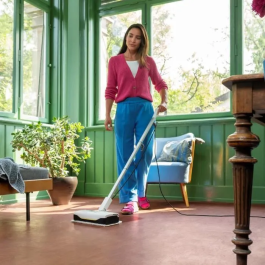 Karcher 4054278995427 Mopa a Vapor SC 1 Upright Easy Fix - 1300W, Calentamiento Rápido 30s, Elimina 99,99% Virus y Bacterias