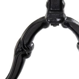 Mesa Comedor Blanco-Negro Metal-Mármol 120 X 60 X 71 cm