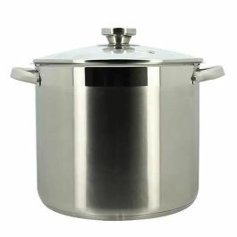 Menastyl 4615455 MEN1716509299664 Olla con tapa de acero inoxidable 9 litros para todo tipo de fuegos, incluida inducción
