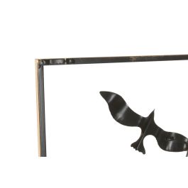 DKD Home Decor Decoracion Pared Atlantico Azul Marino Dorado 3 x 74 x 29 cm (4 Unidades)