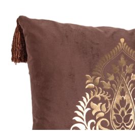 DKD Home Decor Cojín Árabe Azul Verde 45 x 45 x 10 cm (6 Unidades)