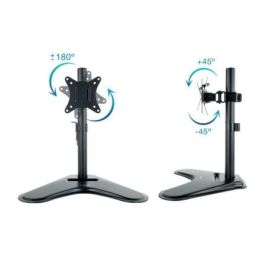 Tooq DB1701TN-B Soporte de Mesa Orientable Inclinable para TV y Portátil 17-32" VESA 75x75 100x100 9kg con Peana Negro