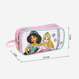 Portatodo Doble Disney Princess Rosa 22,5 x 8 x 10 cm