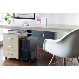 Soporte CPU con Ruedas Neomounts CPU-M100BLACK Soporte CPU con Ruedas Neomounts CPU-M100BLACK