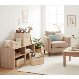 Confortime Cesta Ordenación Bambú/TNT 31x31x31 cm (12 Unidades)