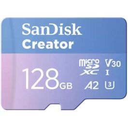 Sandisk Creator MicroSDXC 128GB UHS-I Clase 10 Velocidad 190MB/s Lectura 90MB/s Escritura Tarjeta Memoria Precio: 43.49999973. SKU: B17F9PE45Y