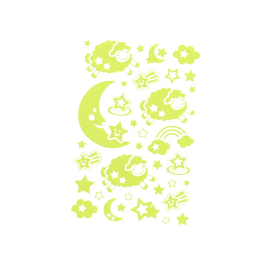 Imaginovo Pegatinas Luminosas Luna con Relieve 250x145 mm