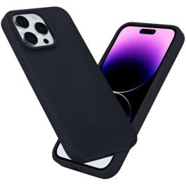 eSTUFF Funda Magnética Silicona INFINITE ROME para iPhone 13 Pro Negra - 81% Material Reciclado
