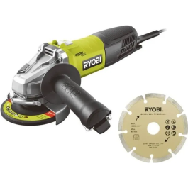 Ryobi Amoladora Angular 800W - 125 mm con Bolsa de Transporte y Disco Diamante Precio: 86.94999984. SKU: B19EKFJYD6