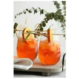 Lav Set de 6 Vasos Colección Gaia, Capacidad 475 ml por Vaso, Medidas Ø 7 x 9 x 11 cm (8 Cajas)