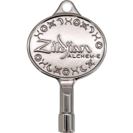 Zildjian Llave Afinación Batería Alchem-E Cromada, Empuñadura Ergonómica, Accesorios para Batería
