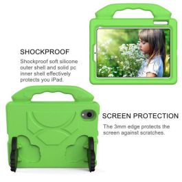 eSTUFF Funda HANDY a prueba de golpes para niños con soporte, iPad Mini 7/6, EVA flexible y no tóxica, Verde