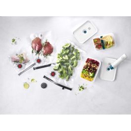 Zwilling 36815-017-0 Fresh&Save Set de envasado al vacío Medium La Mer, sistema con 2 recipientes y 5 bolsas