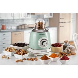 Ariete 583/04 Batidora de Vaso Vintage con Vaso de Vidrio, 4 Velocidades, Color Verde