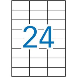 Apli Etiquetas Adhesivas 70x37 mm Blanco, 500 Hojas (12.000 Etiquetas), Compatibles con Inkjet y Láser Precio: 63.50000019. SKU: BIX1783