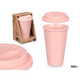 Vessia Vaso con Tapa de Silicona Rosa 360 ml - 15.8 x 11 x 10 cm (Set de 12) Precio: 35.50000003. SKU: B1HGGVPXWD