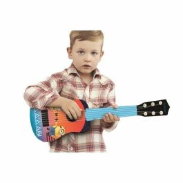 Lexibook Guitarra Acústica Minions para Niños, Mi Primera Guitarra, 53 cm, 6 Cuerdas con Guía de Aprendizaje y Capacidad para Afinar