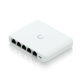 Ubiquiti Switch Ethernet Compacto de 5 Puertos 2.5GbE RJ45, Velocidad Total de 25 Gbps, Alimentación PoE y USB-C