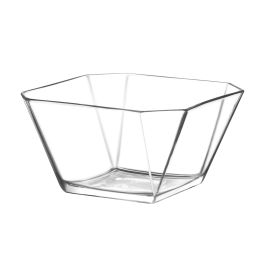 LAV Set de 4 Bowls 300 cc + Ensaladera 1.9 L Karen – Vajilla de Cristal para Servir Postres y Ensaladas (4 Cajas)