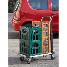 Meister Carro de plataforma plegable de aluminio, 150 kg de carga, ajustable, ruedas Ø100 mm, TÜV/GS, 5 años garantía Meister Carro de plataforma plegable de aluminio, 150 kg de carga, ajustable, ruedas Ø100 mm, TÜV/GS, 5 años garantía