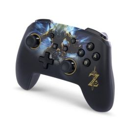 Power A Mando Inalámbrico Nintendo Switch NSGP0028-01, Diseño Link vs. Lynel, Licencia Oficial, Color Negro