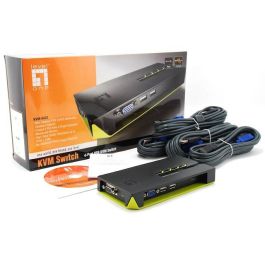 Level One KVM Switch 4 Puertos VGA + 2xUSB