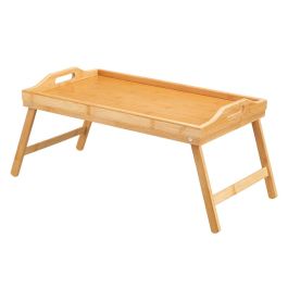 Mesa Bandeja Plegable Bambú Kinvara 50x30 cm (6 Unidades) Mesa Bandeja Plegable Bambú Kinvara 50x30 cm (6 Unidades)