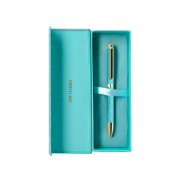 Belius Boligrafo Wild West Aluminio Turquesa Tinta Azul Caja Diseño