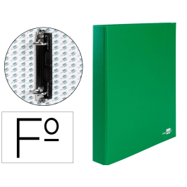 Liderpapel Carpeta de 2 anillas 25mm Folio Verde Carton Forrado Compresor Plastico Precio: 4.79000038. SKU: B147QRMTAJ