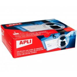 Apli Caja De 25 Identificador Horizontal 90x56 mm Con Cordón De Seguridad Precio: 21.49999995. SKU: BIX11744