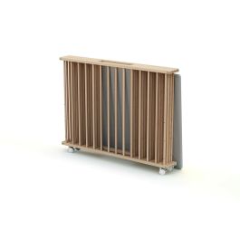 WEBABY AT43294452709438 Parque Plegable Rectangular CALI 70x100 cm hasta 24 Meses Madera Haya Cruda