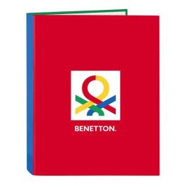 Carpeta de anillas Benetton Pop Gris A4 (26.5 x 33 x 4 cm) Precio: 4.49999968. SKU: S4308037