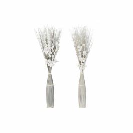 Ramo DKD Home Decor 8424001847440 Flores Gris Blanco Flor seca (40 x 40 x 150 cm) (2 Unidades) Precio: 55.50000049. SKU: B12VBCQE96