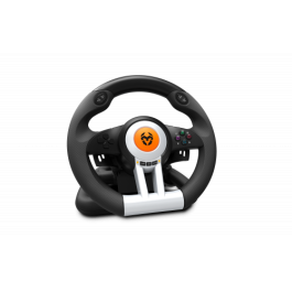 Krom Volante K-Wheel Gaming PC PS3 PS4 Xbox One con pedales y vibración