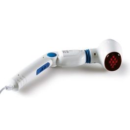Beurer MG-40 Masajeador Vibratorio con Luz Infrarroja, Mango Ajustable y 4 Cabezales Intercambiables