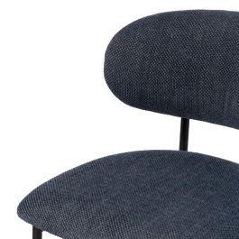 Silla Azul Tejido-Metal Salón 50 X 54 X 73,50 cm