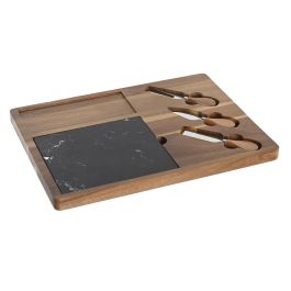 Tabla Cortar Basicos DKD Home Decor Marron Negro 27 x 2 x 36 cm Set de 5 Precio: 25.4999998. SKU: S3041351