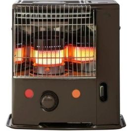 TECTRO R174C Estufa de Mecha de Aceite 2200W - Seguridad Antivuelco y Detector CO2 - Para 38-80m³ - Paredes Templadas Marrón