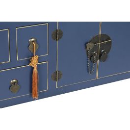 Mueble Auxiliar DKD Home Decor Azul Dorado Abeto Madera MDF 95 x 24 x 79 cm