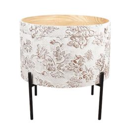 DKD Home Decor Mesita Auxiliar Shabby Blanco Negro 38 x 38 x 39 cm Precio: 30.58638. SKU: B13LLQKHX2