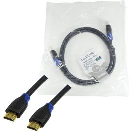 Logilink Cable HDMI 1m 2.0 con Ethernet, 4K2K/60Hz, Ultra HD hasta UHD 4K/60Hz (4096x2160), Negro