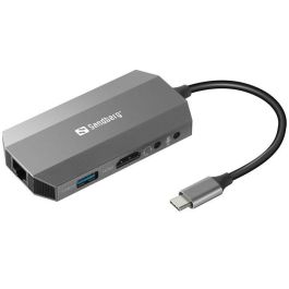 Sandberg USB-C 6in1 Travel Dock con HDMI, USB 3.0, RJ45, Lector SD y Audio para Portátiles con Carga Power Delivery Precio: 44.5000006. SKU: B1C8C2984B