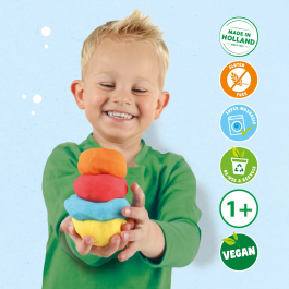 Ses Creative AAAAR50291 Plastilina Vegana Sin Gluten Lavable 4x90gr