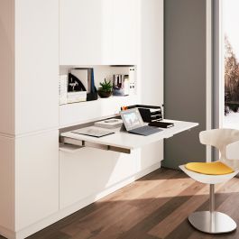 Emuca Guías para mesa extensible Lunch+39, Aluminio, Anodizado inox