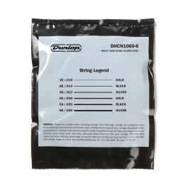 DUNLOP Cuerdas Eléctrica Heavy Core 10-60 Nickel para Bajo