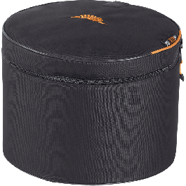 TOBAGO AP2418T Funda para Bombo de 24x18" Negro en Poliéster 600D con Acolchado y Forro Interior Nylon 300D, Asa Robusta y Cremallera