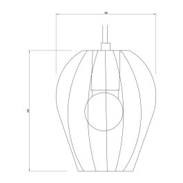 Lámpara Colgante "Dasoguz" SKD-P80047 Minimalista y Moderna