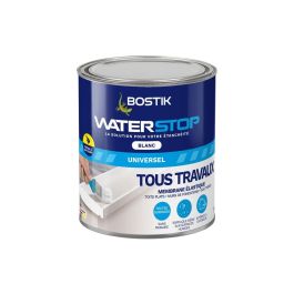 BOSTIK AAAIB49960 Membrana Impermeabilizante Waterstop para Reparación de Fugas, Bote de 1 kg, Blanco