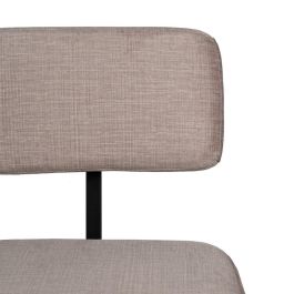 Taburete Beige Tejido-Metal Decoración 39 X 50,50 X 103 cm