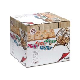 Cayro Bingo de Madera y Metal con Cartones 26x24x33 cm, Edad Mínima 3 Años